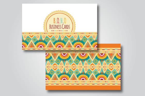 Die-cut business cards in a custom shape