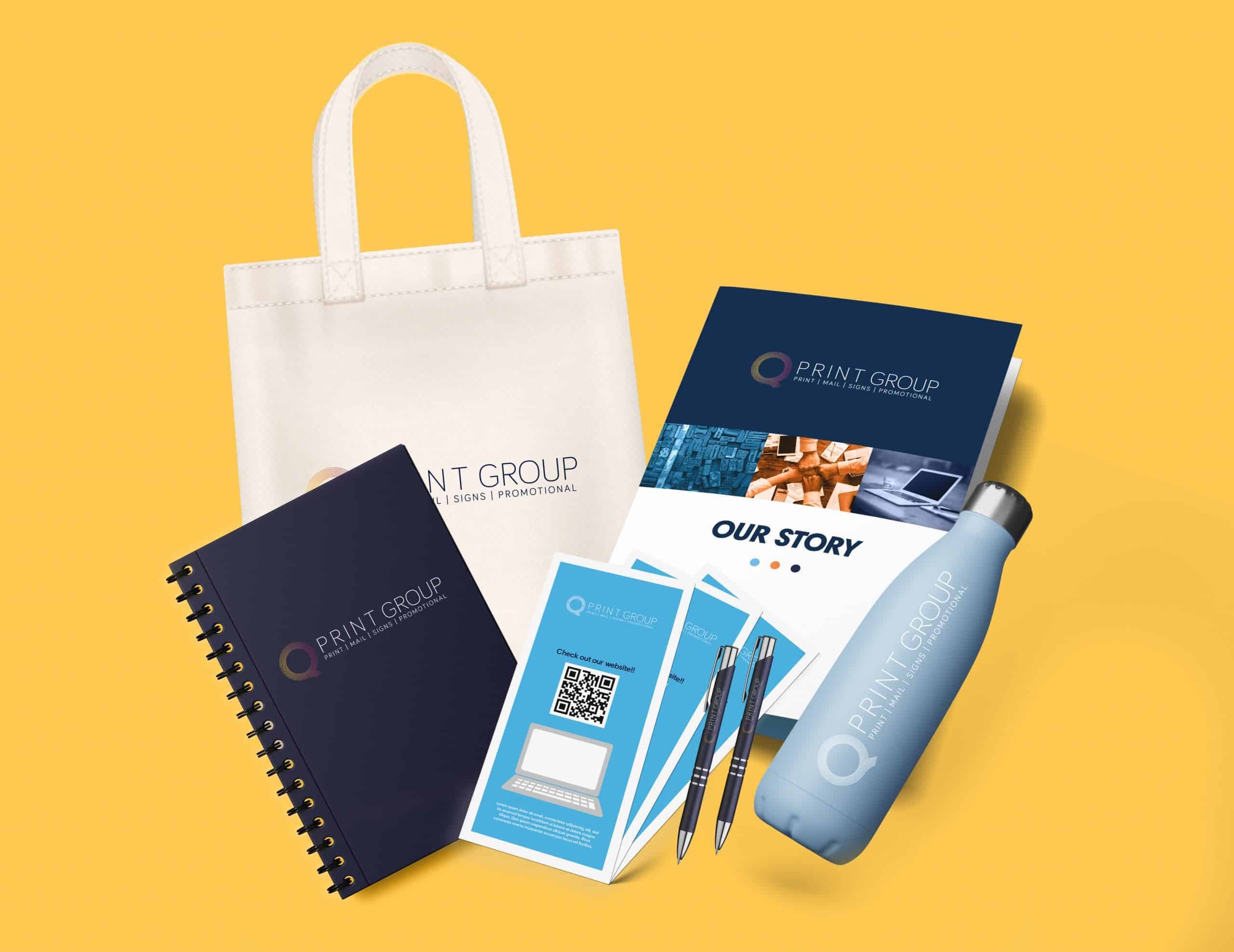 A range of printed products produced by Heathrow Printers