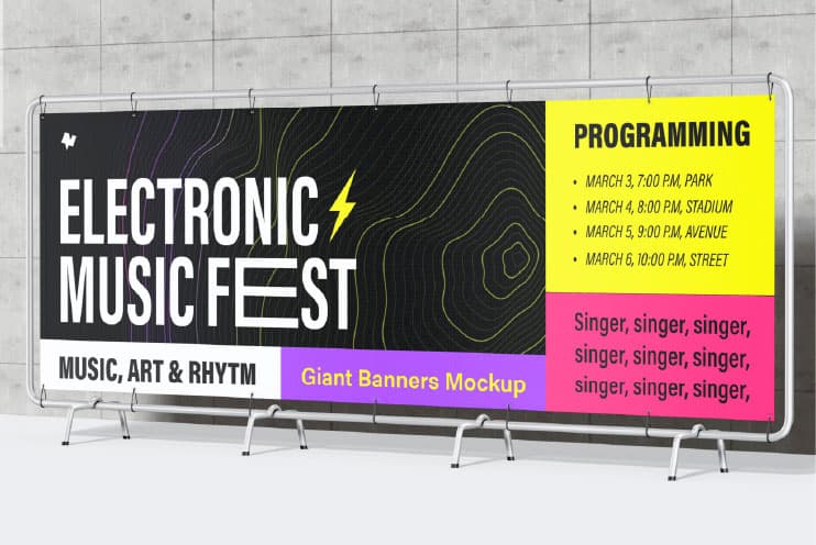 Printed banners and event signage